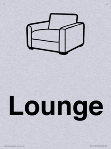 Dementia lounge sign